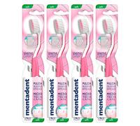 4x Mentadent Sensitive Expert Spazzolino con Setole Morbide Affusolate Micro Tech Care - 4 Spazzolini