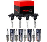 4x metzger Bobina Accensione + Beru Candela per Audi A4 Avant 8E5 B6 2.0