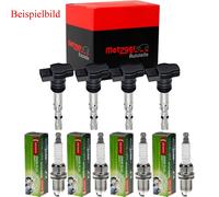 4x metzger Bobina + Denso Candela per Honda Civic VIII Hatchback FN