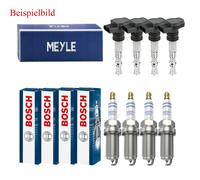 4x Meyle Bobina Accensione + 4x Bosch Candela Doppio Platino per MG Mgf Rd 1.8i