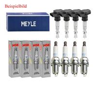 4x Meyle Bobina Accensione + 4x Iridio Laser Candela NGK per VW Jetta IV 162 163