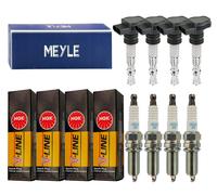 4x Meyle Bobina Accensione + 4x NGK Candela V-Line per VW Golf VI 5K1 1.4 6R_1.2