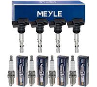 4x Meyle Bobina Accensione + Beru Candela per Mazda 3 BK 1.6 1.4 Notchback