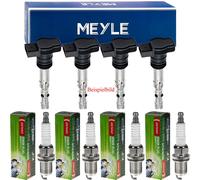 4x Meyle Bobina Accensione + Denso Candela per Mercedes-Benz W204