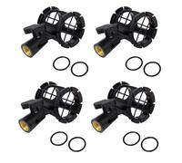 4x microfono a condensatore Shock Mount Studio registrazione staffa elastico fai