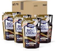 4x Milmil Bagnoschiuma Fragranza Argan & Miele Ricarica Maxirisparmio 4x2000ml