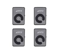 4X Mirror Clip USB Digital MP3 Supporto per Lettore Musicale da 8 Gb TF Nero