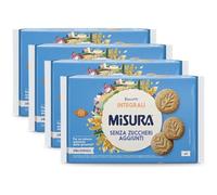 4X Misura Biscotti Frollini Integrali ai Cereali Senza Zuccheri Aggiunti per dolcesenza 280g