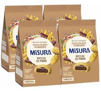 4X Misura Biscotti Integrali con Cioccolato Fondente al 70% per fibrextra 260g