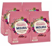 4X Misura Biscotti Integrali con Frutti di Bosco e Barbabietola per fibrextra 260g