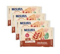 4X Misura Fette Biscottate Fibrextra Integrali e Croccanti con Fibre Frumento e Avena 320g [4 Confezioni]