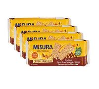 4X Misura Multicereali Crackers Salatini con Farro, Grano Saraceno e Quinoa 350g
