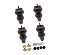 4x mobili in legno gambe mobili in legno Supporto piedi per comodino per