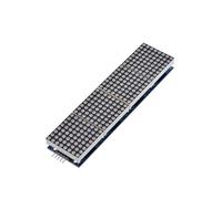 4X Modulo A Matrice di Punti MAX7219 8x8 Display LED A Catodo Comune 5V 4 In 1 con Cavi DuPont per Progetti DIY C