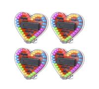 4X Modulo di Luce Lampeggiante A LED RGB A Forma di Cuore Kit Elettronico DIY Lampada Ad Acqua Pratica di Progetto di Saldatura per Studenti