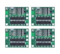 4X Modulo di Protezione BMS per Scheda PCB BMS Caricabatterie Agli Ioni di Litio 4S 40A 18650 per Modulo Trapano 14.8V 16.8V Lipo