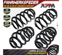 4x Molle Molla Anteriore Posteriore per Audi A4 8EC B7 Berlina Anno 2004-2007
