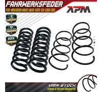 4x Molle Molla Anteriore Posteriore per Mercedes-Benz W203 C270 CDI C320 350