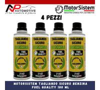 4X MOTORSISTEM ADDITIVO TAGLIANDO SICURO BENZINA MIGLIORA LE PRESTAZIONI 180ML
