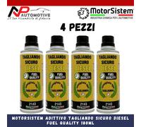 4X MOTORSISTEM ADDITIVO TAGLIANDO SICURO DIESEL MIGLIORA LE PRESTAZIONI 180ML