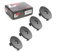 4x Mozzo Ruota Cap Coprimozzo Copricerchi Nero Ø 55mm per Audi Tt 8J 8N Fv