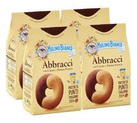 4X Mulino Bianco Abbracci Biscotti con Cacao e Panna Fresca 350g