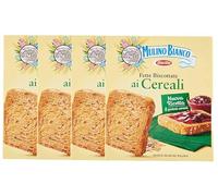 4X Mulino Bianco Fette Biscottate ai Cereali con Fiocchi di Avena, Mix di Cereali e Farina di Frumento 315g [4 Confezioni]