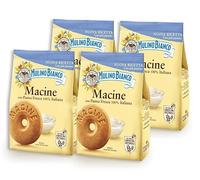 4X Mulino Bianco Macine Biscotti con Panna Fresca Italiana 350g - Nuova Ricetta con Più Panna [4 Confezioni]