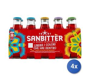 4x Multipack Sanbitter Red Ml 100 X10 San Pellegrino