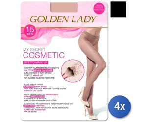 4x Mysecret Cosmetic Collant 15 Den 60I Nero Tg.Iii