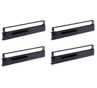 4x Nastro per Seikosha SL-270 SL230 SL200 SP-2050 Philips Nms 1040 PP402 Nylon
