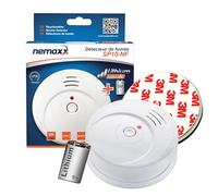 4x Nemaxx SP10-NF Rauchmelder - hochwertiger Rauchwarnmelder mit sensibler fotoelektrischer Technologie nach DIN EN 14604 mit NF-Zertifikat +4x Nemaxx Magnethalterung