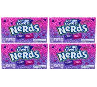 4X Nerds Per L'Amore Dei Nerd Gusto Uva E Fragola Scatola Da Teatro 141,7G