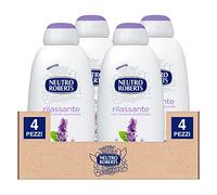 4x Neutro Roberts Bagnodoccia Rilassante con Lavanda Essenziale Azione Nutriente - 4 Flaconi da 600ml
