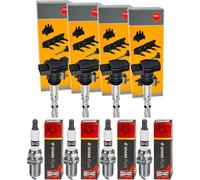 4x NGK Bobina Accensione + Champion Candela di per Audi Tt 8N3 1.8 T VW Golf IV
