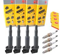 4x NGK Bobina Accensione Modulo 4x Candela per BMW 1- 3- 5er E81 E90 E93 E61 N43