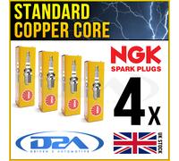 4x NGK BP7ES (2412) Standard CANDELE For VW POLO Mk2 1.3 08/88>