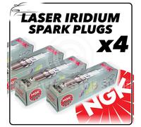 4x NGK Candele Parte Numero ILFR6T11 Azione N.4904 Laser Iridio Nuovo Originale