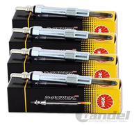 4x NGK Candelette D-Power CZ106 Adatto A per Mercedes Classe W204 W211