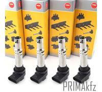 4x NGK U5002 Bobina per Audi Seat Octavia VW Golf IV V VI Passat Touran Polo