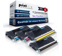 4x Non Originale Cartucce Toner Per Lexmark C 524 Dn C52 - Office Stampa Serie