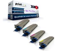 4x Non Originale Cartucce Toner per Oki Mc 851 Dn 861 CD Office Stampa