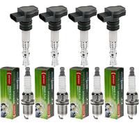 4x Nty Bobina Accensione + Denso Candela per Mazda 3 BK 1.6 1.4 Bl 2. De _ Dh _