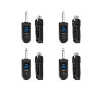 4X Nuovo Microfono Wireless Trasmettitore e Ricevitore XLR Wireless UHF per Microfoni Dinamici Mixer Audio Sistemi PA