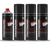 4x OCTOPUS Spray rimuovi etichette e adesivi, rimuovi residui di adesivo per rimuovere residui ostinati con olio d'arancia, 200 ml