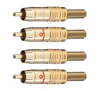 4x Oehlbach Cinch Stecker CJG 51 RCA Audio Cavo fino a 5,5 mm