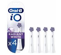 4X Oral-B iO Radiant White Testine Ricambio - 4 Pezzi Originali Sbiancanti