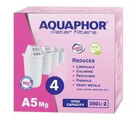 4X ORIGINAL AQUAPHOR Filtro Acqua Cartucce A5 Magnesio, Senza BPA, 350L