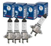 4X Original BOSCH Pure Light Lampadina Alogena H7 12V 55W PX26D