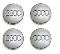 4x Originale Audi Coprimozzo Copricerchio Copricerchi Grigio-Metallizzato